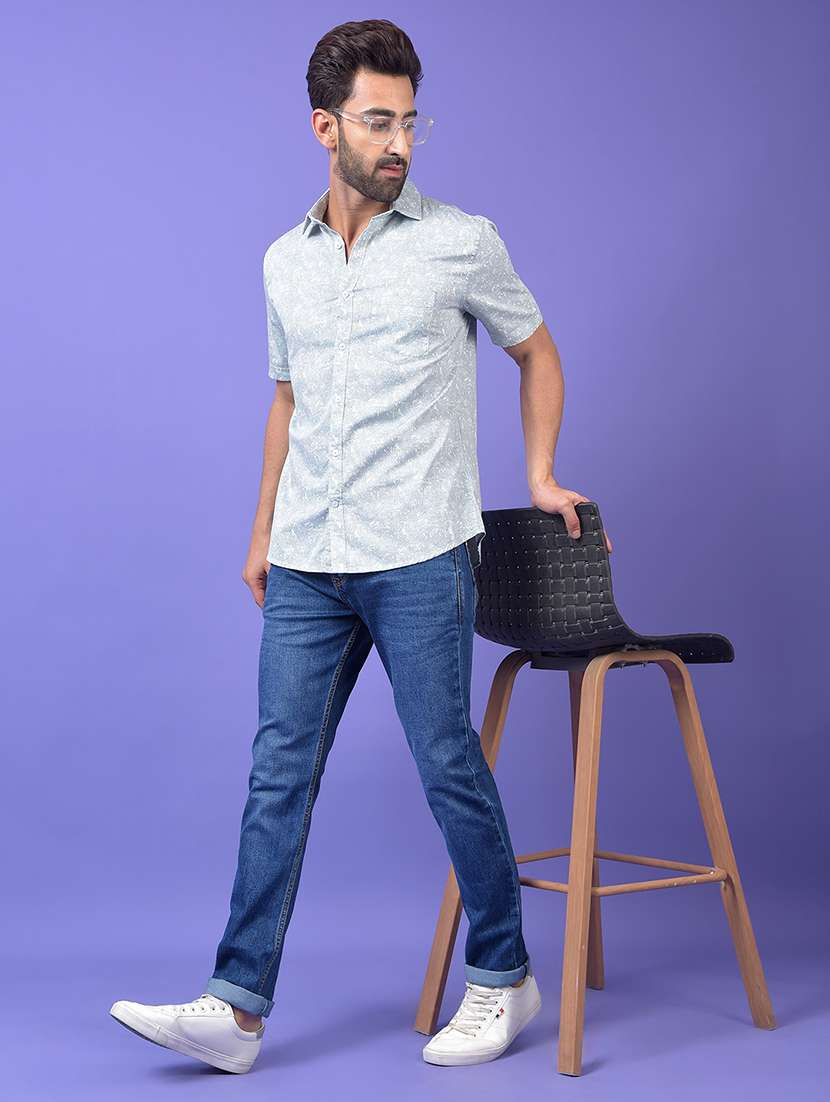 men solid mid rise slim fit jeans - 21984499 -  Standard Image - 5