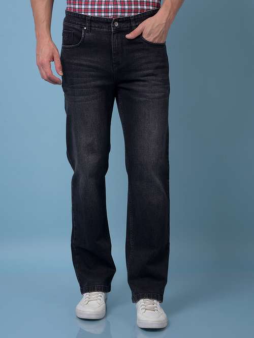 men solid mid rise baggy jeans - 21984510 -  Standard Image - 0
