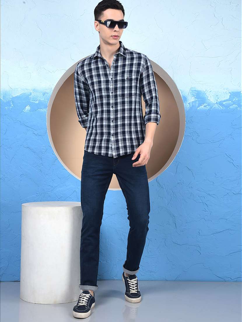 men solid mid rise slim fit jeans - 21984512 -  Standard Image - 5