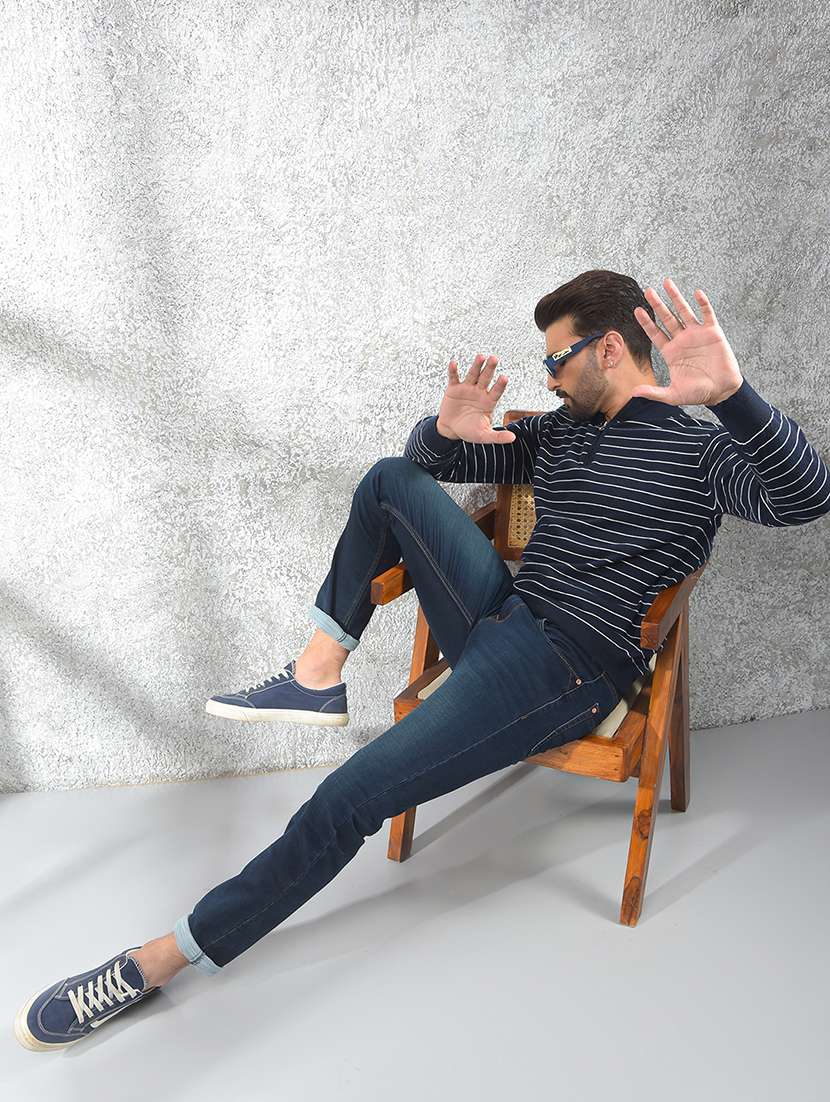 men solid mid rise skinny fit jeans - 21984513 -  Standard Image - 5