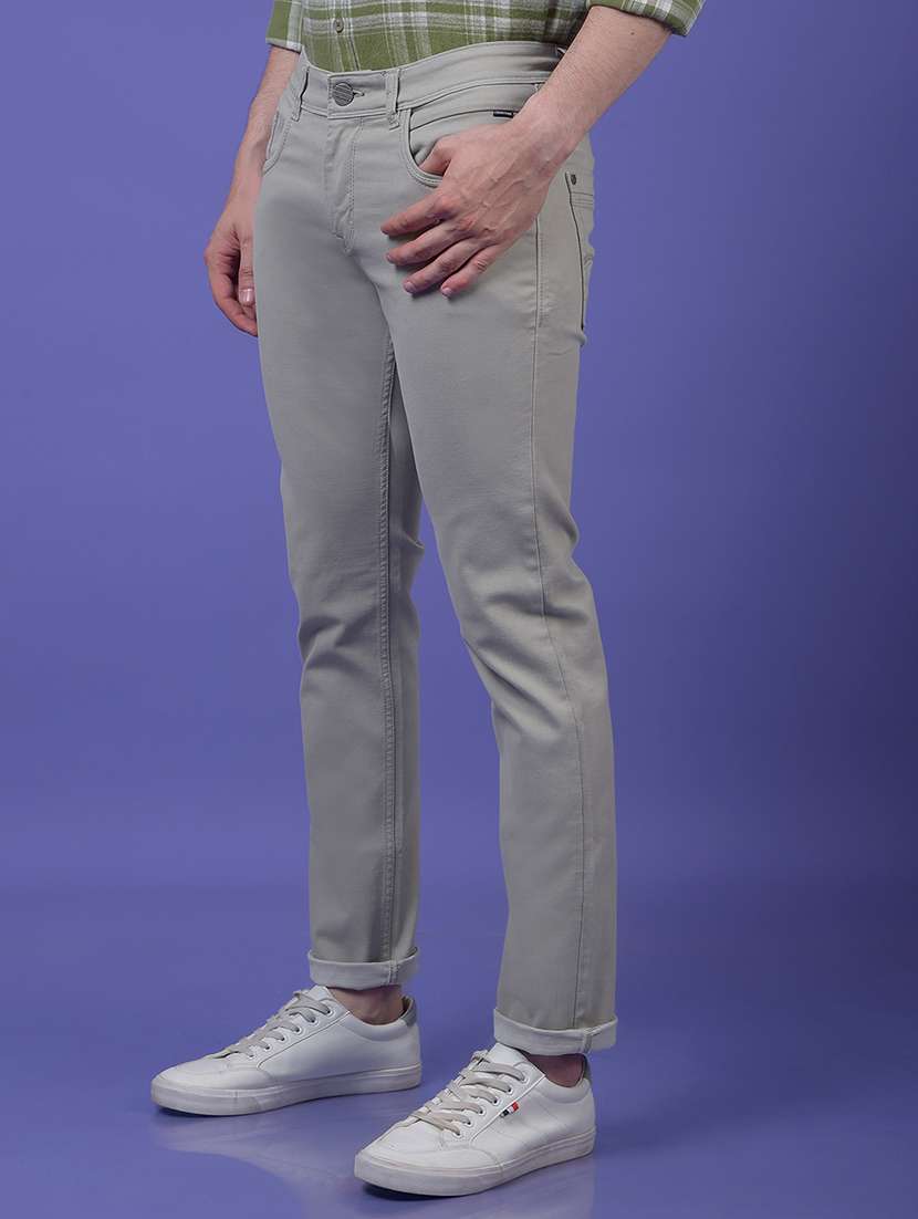 men solid mid rise slim fit jeans - 21984521 -  Standard Image - 3