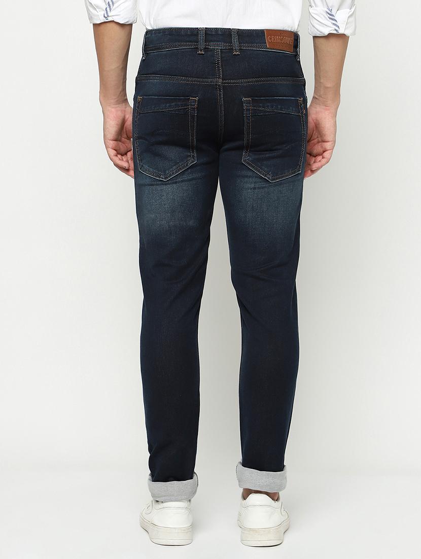 men solid mid rise slim fit jeans - 21984524 - Standard Image - 3