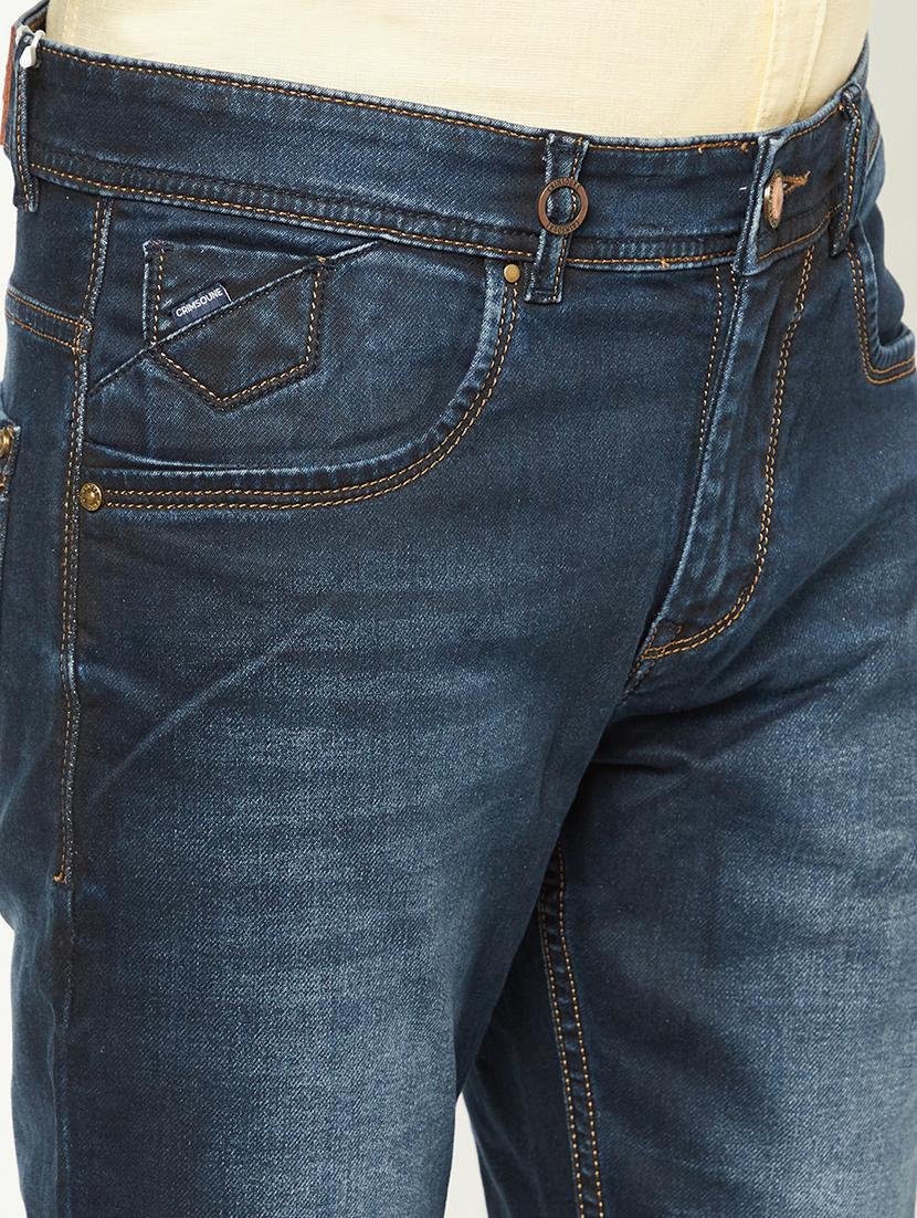 men solid mid rise slim fit jeans - 21984527 - Standard Image - 5
