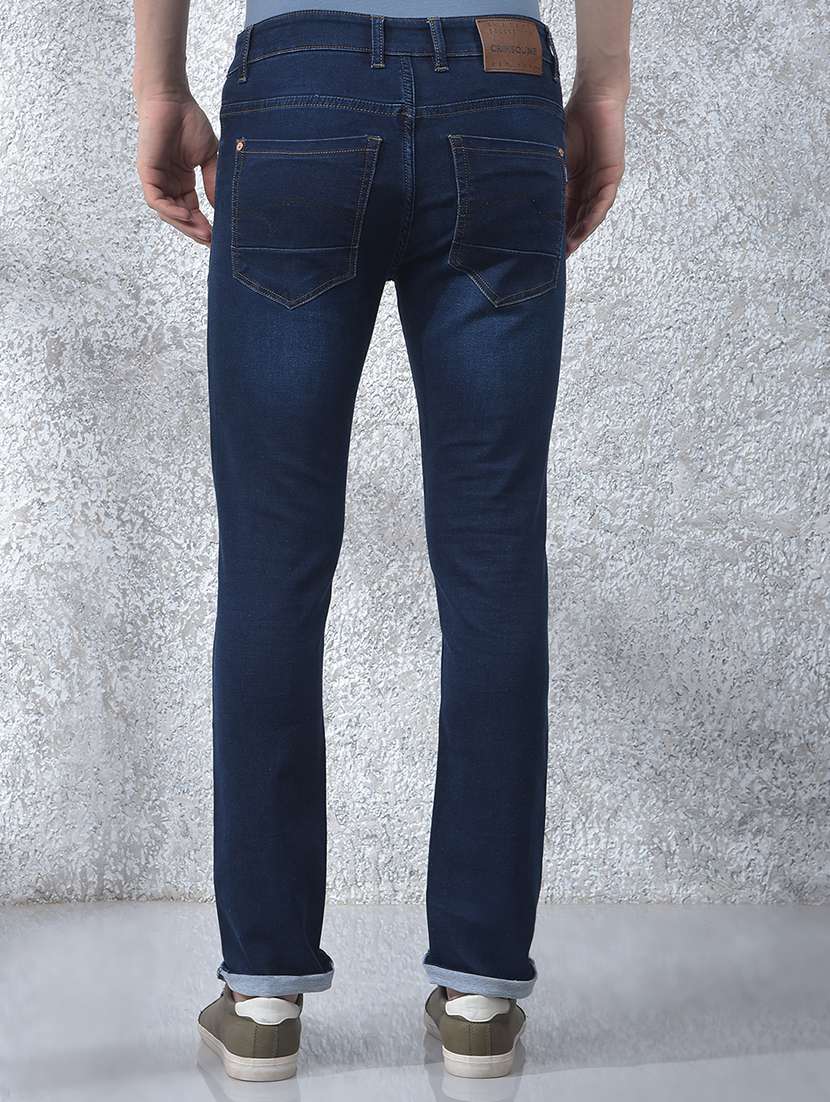 men solid mid rise slim fit jeans - 21984530 -  Standard Image - 3