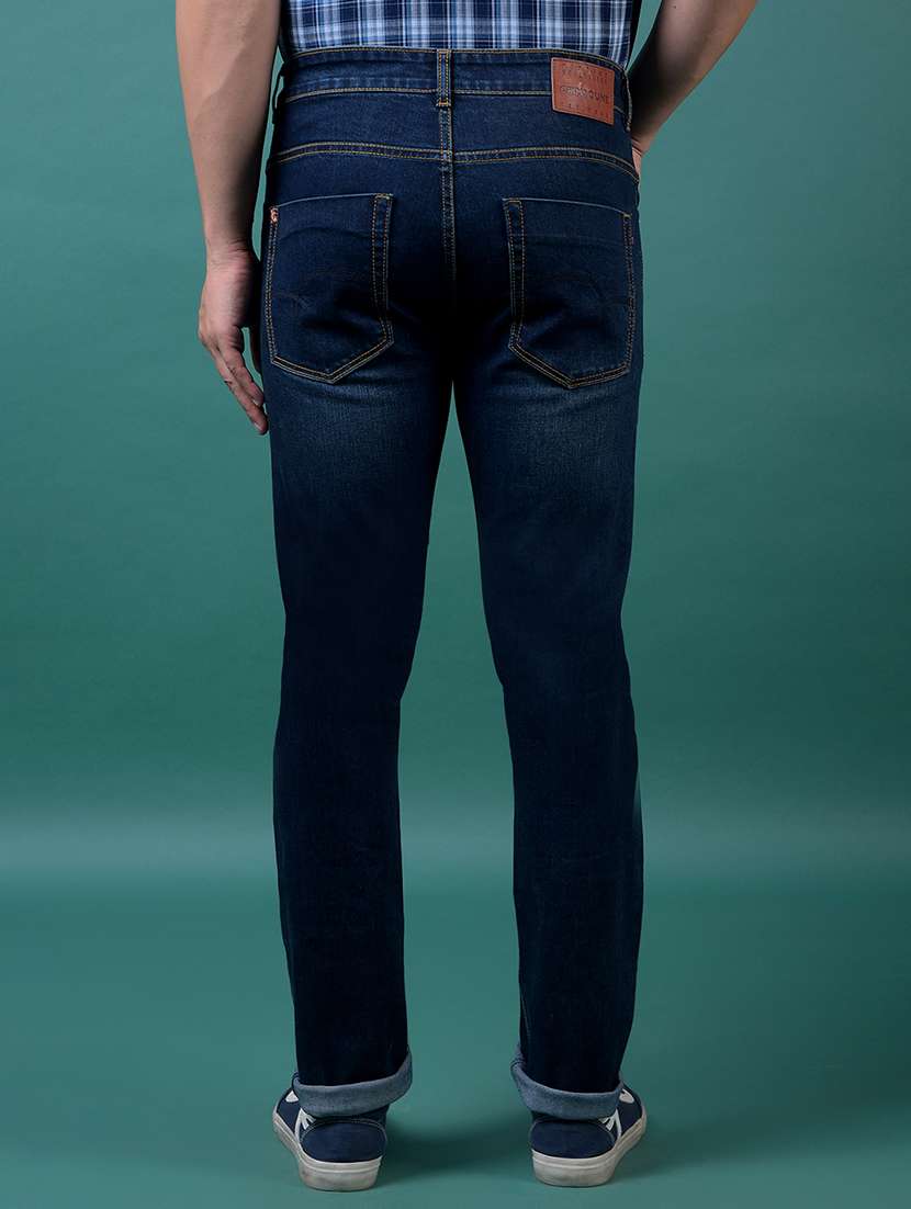 men solid mid rise slim fit jeans - 21984542 -  Standard Image - 3