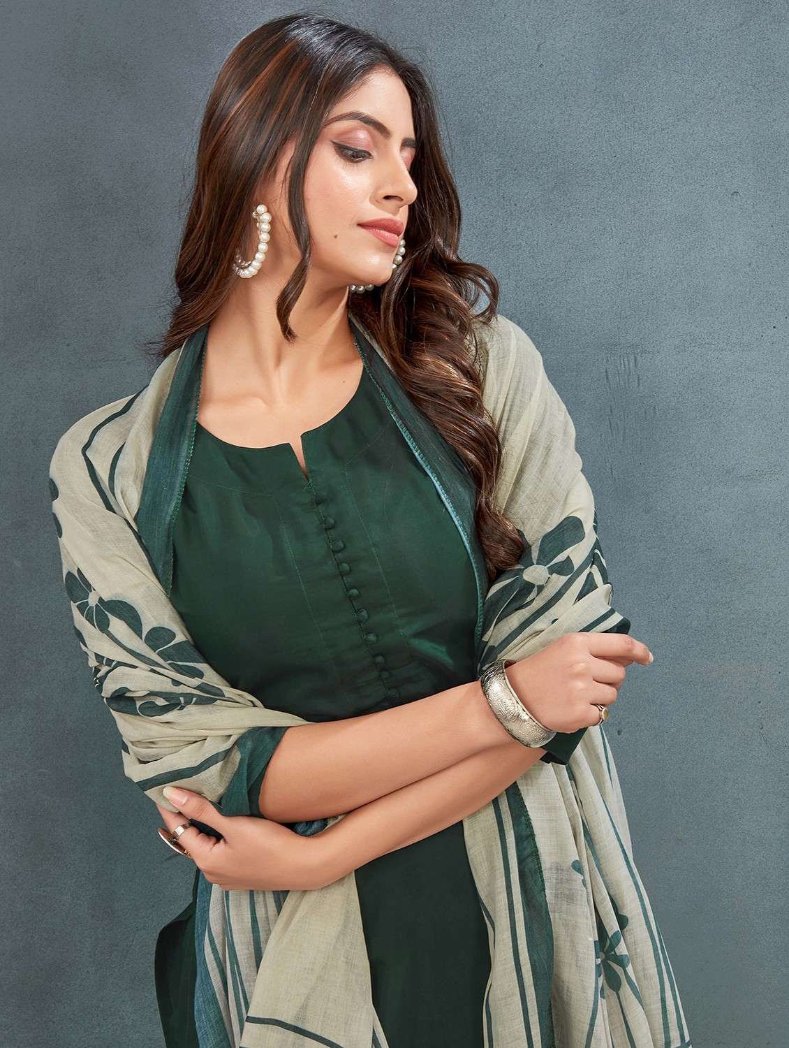 green art silk kurta pant  set - 21984560 -  Standard Image - 3