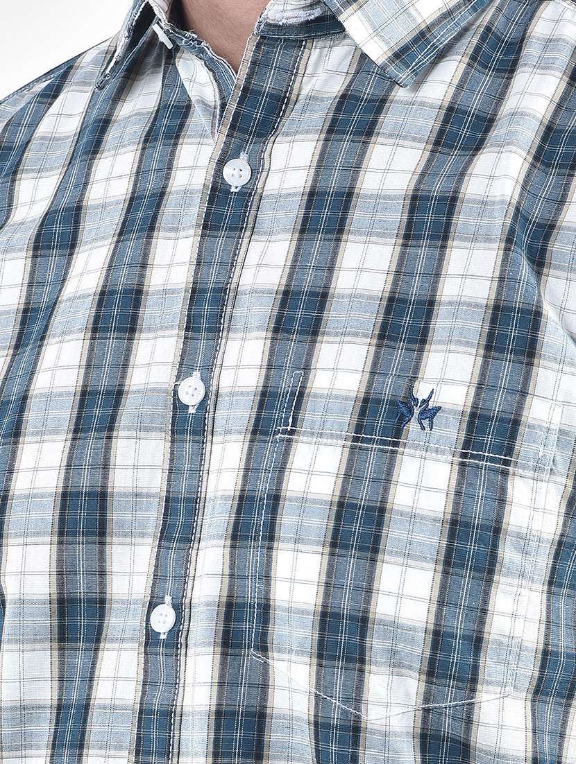 men checkered short sleeve regular fit casual shirt - 21984573 -  Standard Image - 5