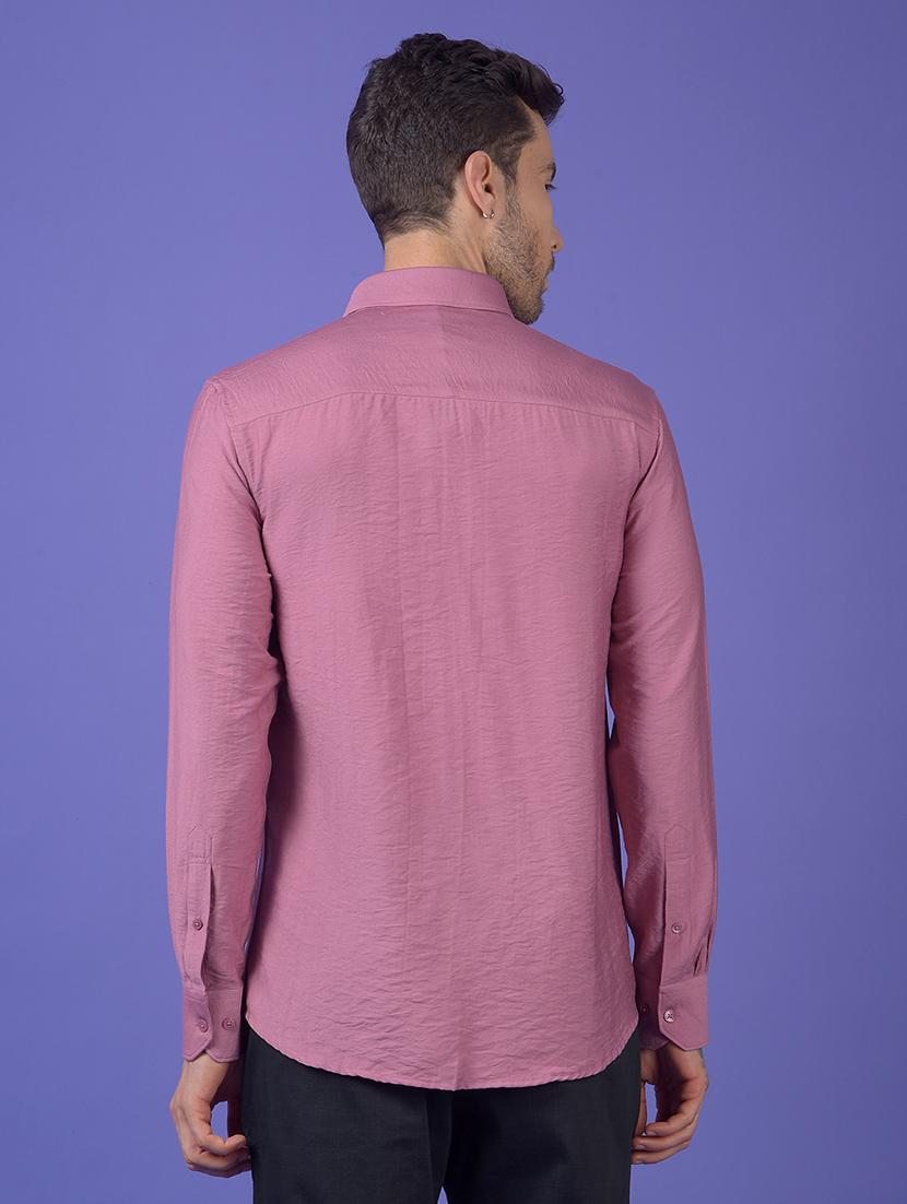 men solid long sleeve slim fit casual shirt - 21984613 - Standard Image - 3