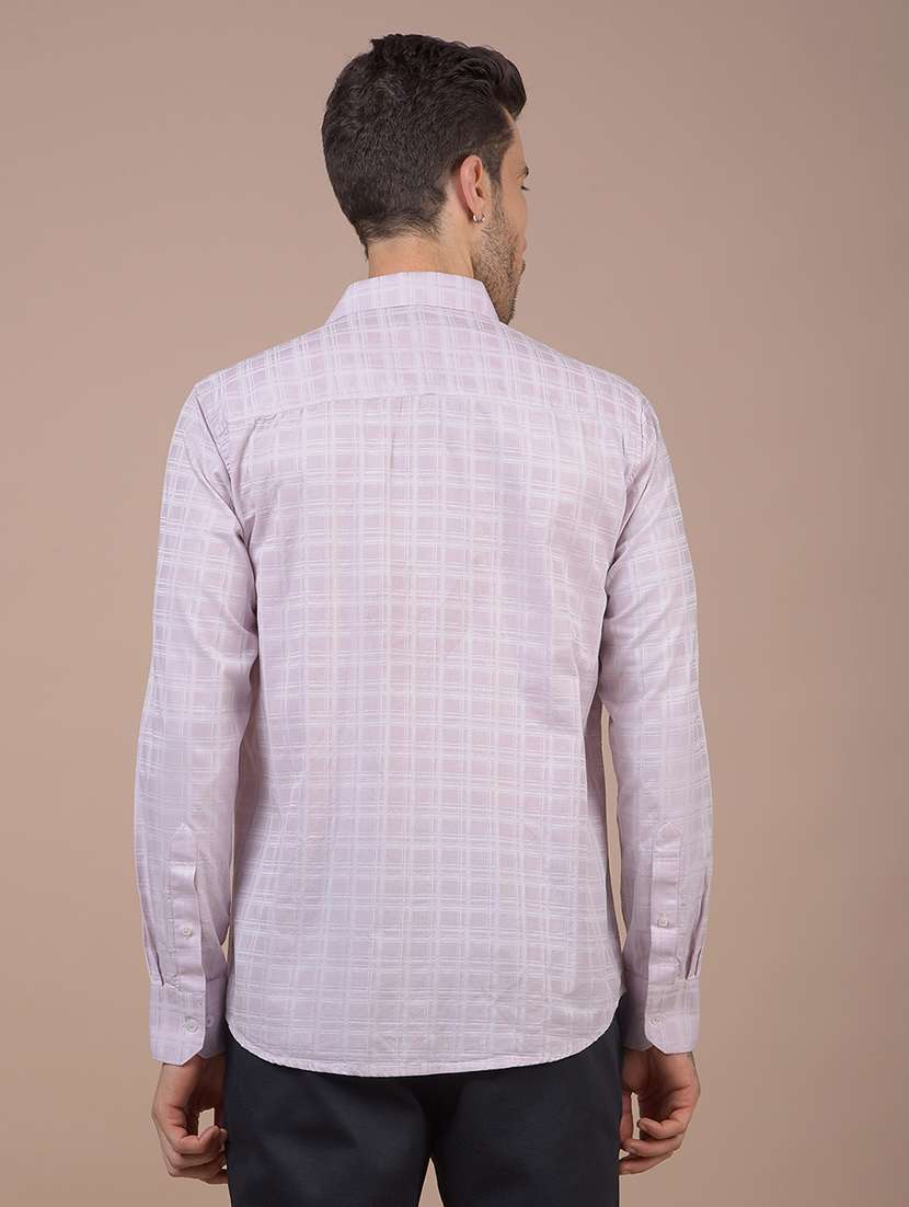 men checkered long sleeve slim fit casual shirt - 21984616 -  Standard Image - 3