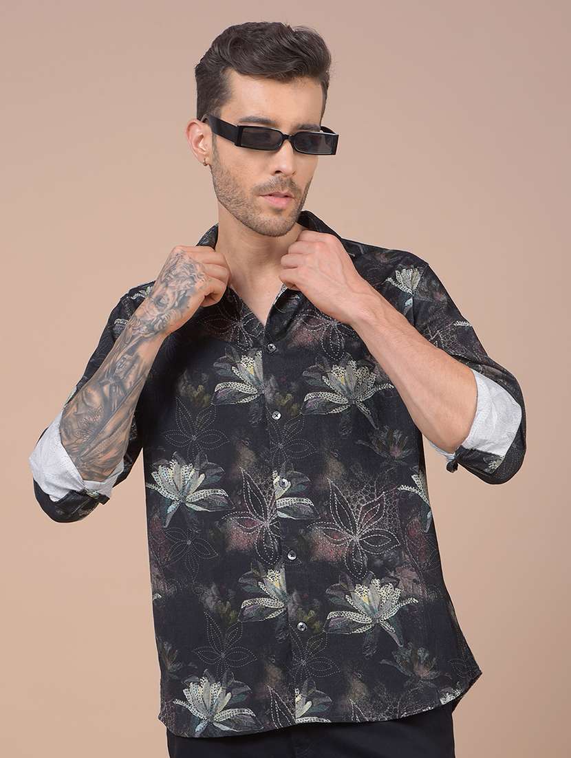 multi colored cotton casual shirt - 21984625 -  Zoom Image - 0