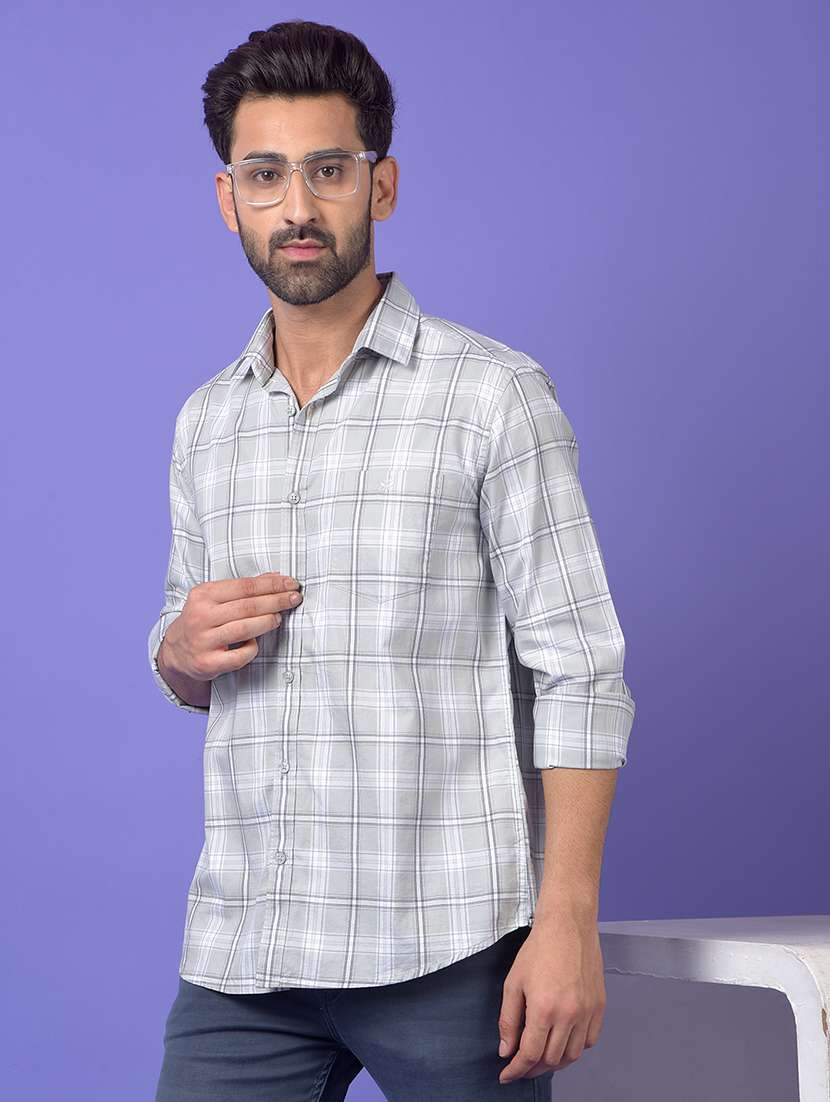 green cotton casual shirt
