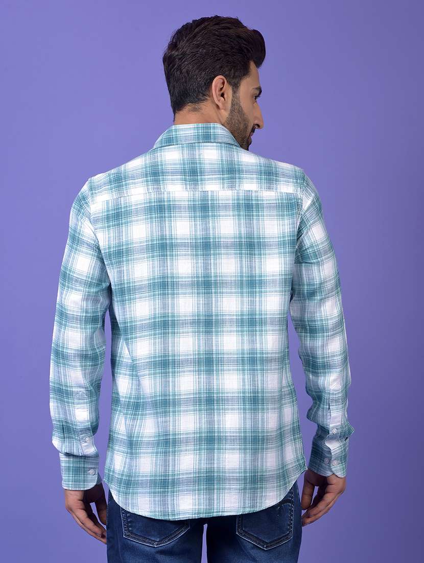 blue cotton casual shirt - 21984660 -  Standard Image - 3