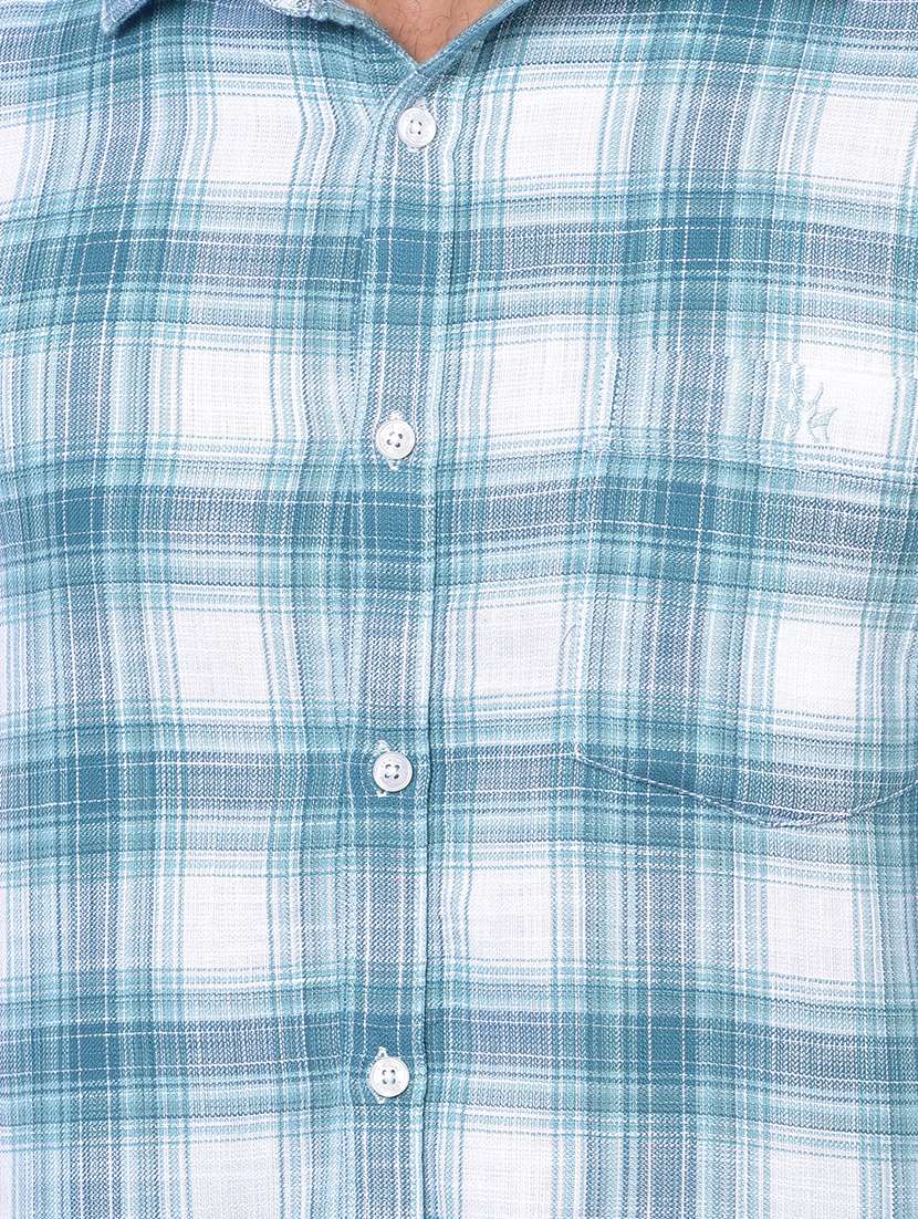 blue cotton casual shirt - 21984660 -  Standard Image - 5