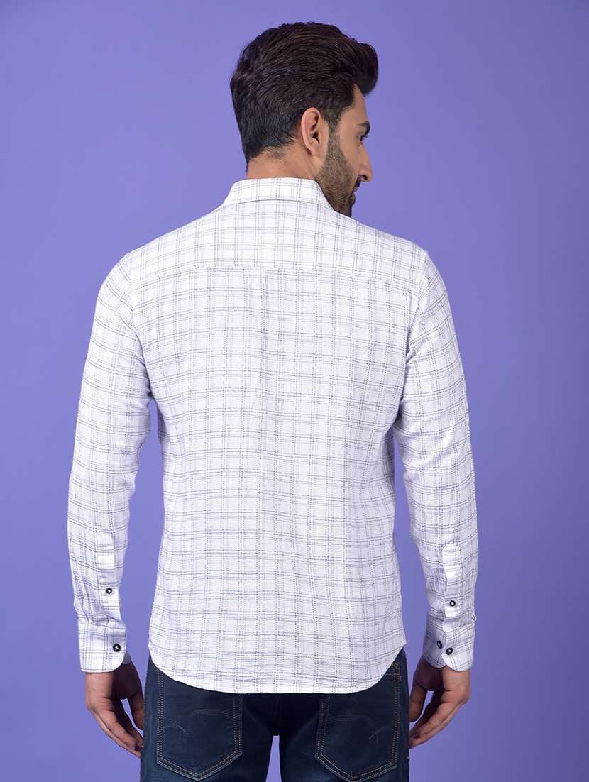 white cotton casual shirt - 21984665 - Standard Image - 3
