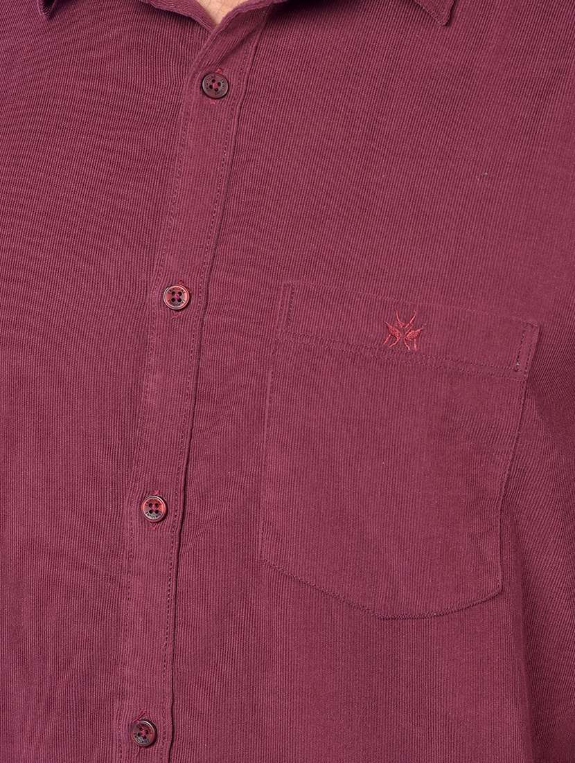 men solid long sleeve slim fit casual shirt - 21984694 - Standard Image - 5