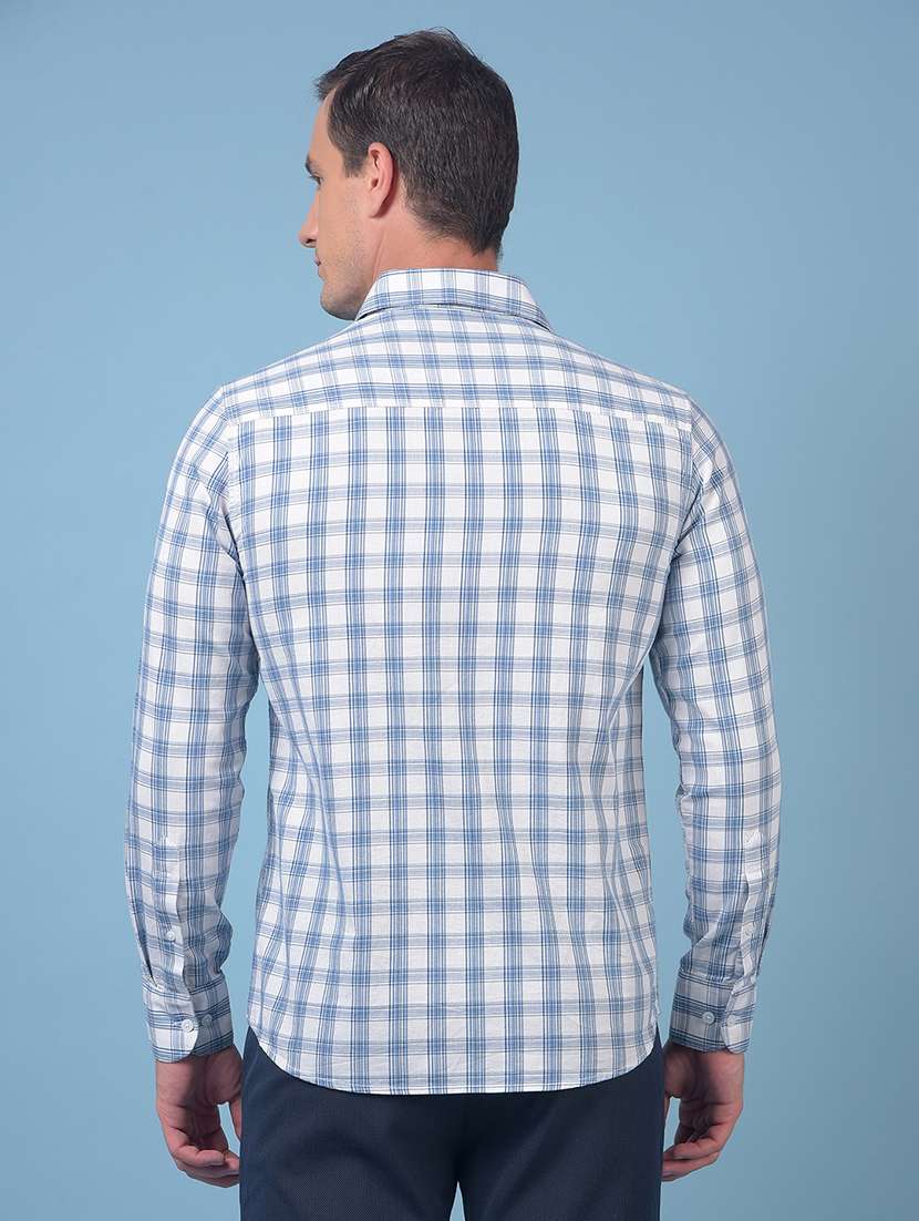 men checkered long sleeve regular fit casual shirt - 21984700 -  Standard Image - 3