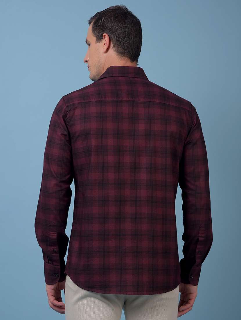 men checkered long sleeve regular fit casual shirt - 21984703 -  Standard Image - 3