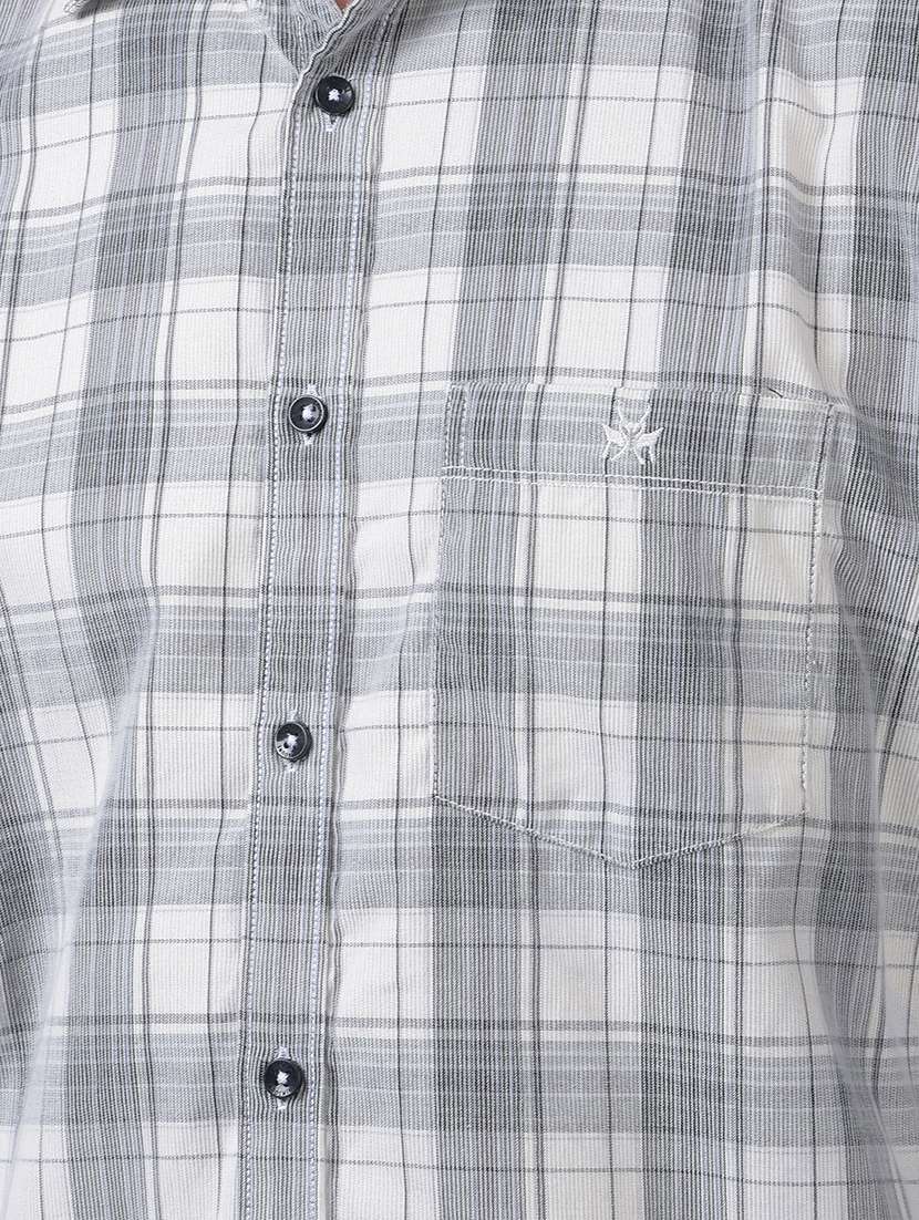 men checkered long sleeve regular fit casual shirt - 21984719 - Standard Image - 5