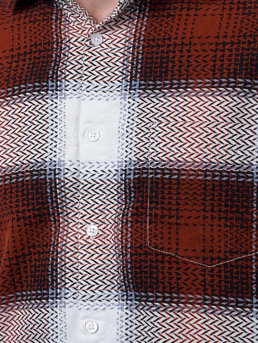 men checkered long sleeve regular fit casual shirt - 21984720 - Standard Image - 5