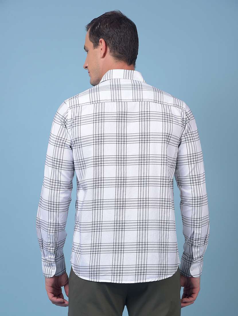 men checkered long sleeve regular fit casual shirt - 21984722 - Standard Image - 3
