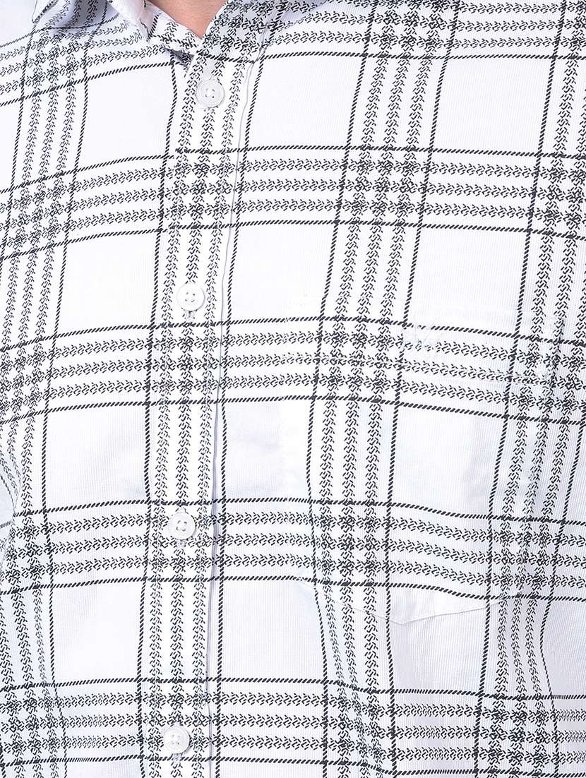 men checkered long sleeve regular fit casual shirt - 21984722 - Standard Image - 5