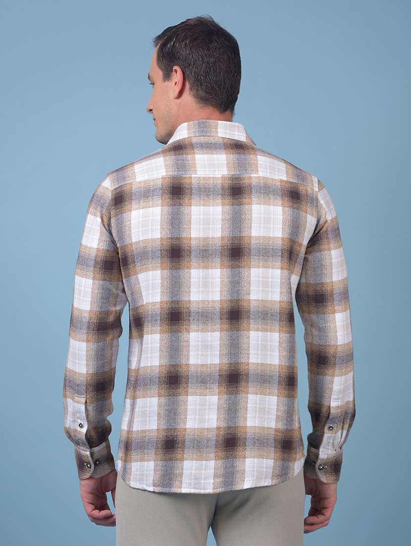 men checkered long sleeve regular fit casual shirt - 21984743 -  Standard Image - 3