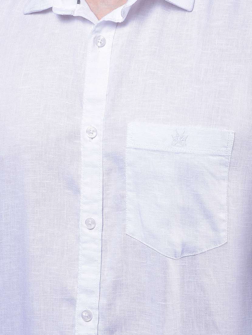 men solid long sleeve slim fit casual shirt - 21984762 - Standard Image - 5