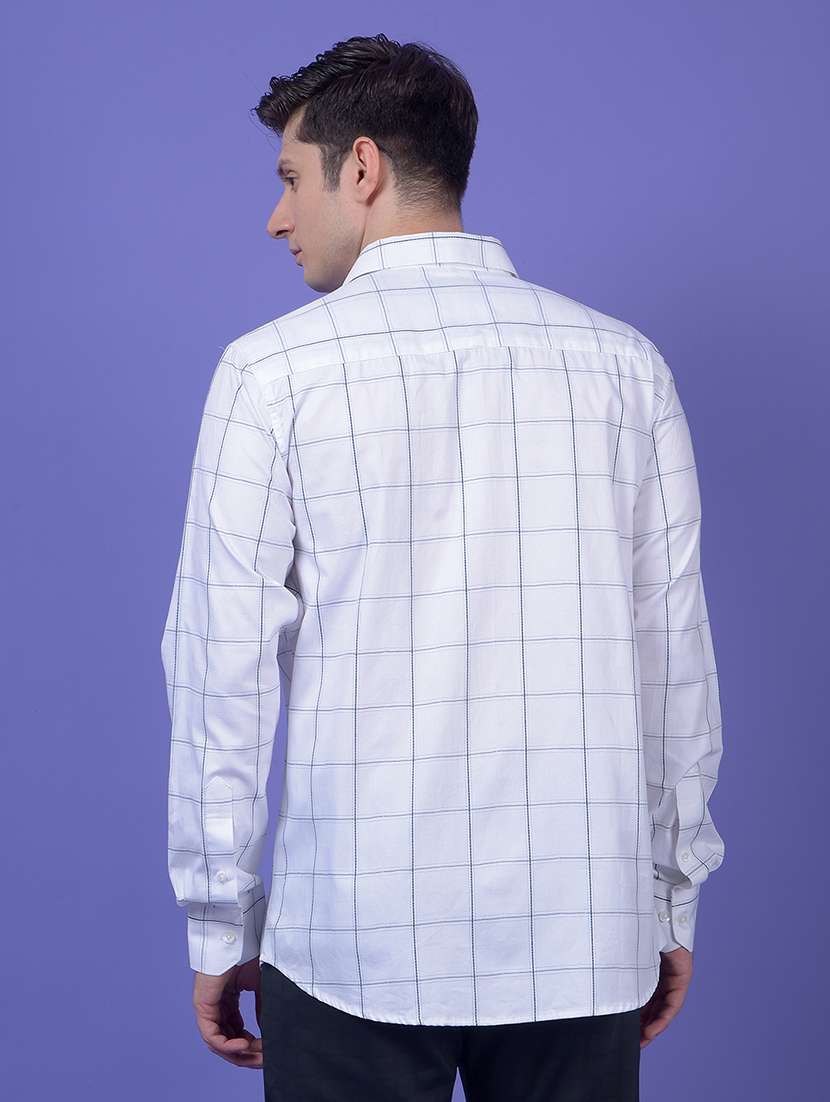 men checkered long sleeve slim fit casual shirt - 21984809 -  Standard Image - 3