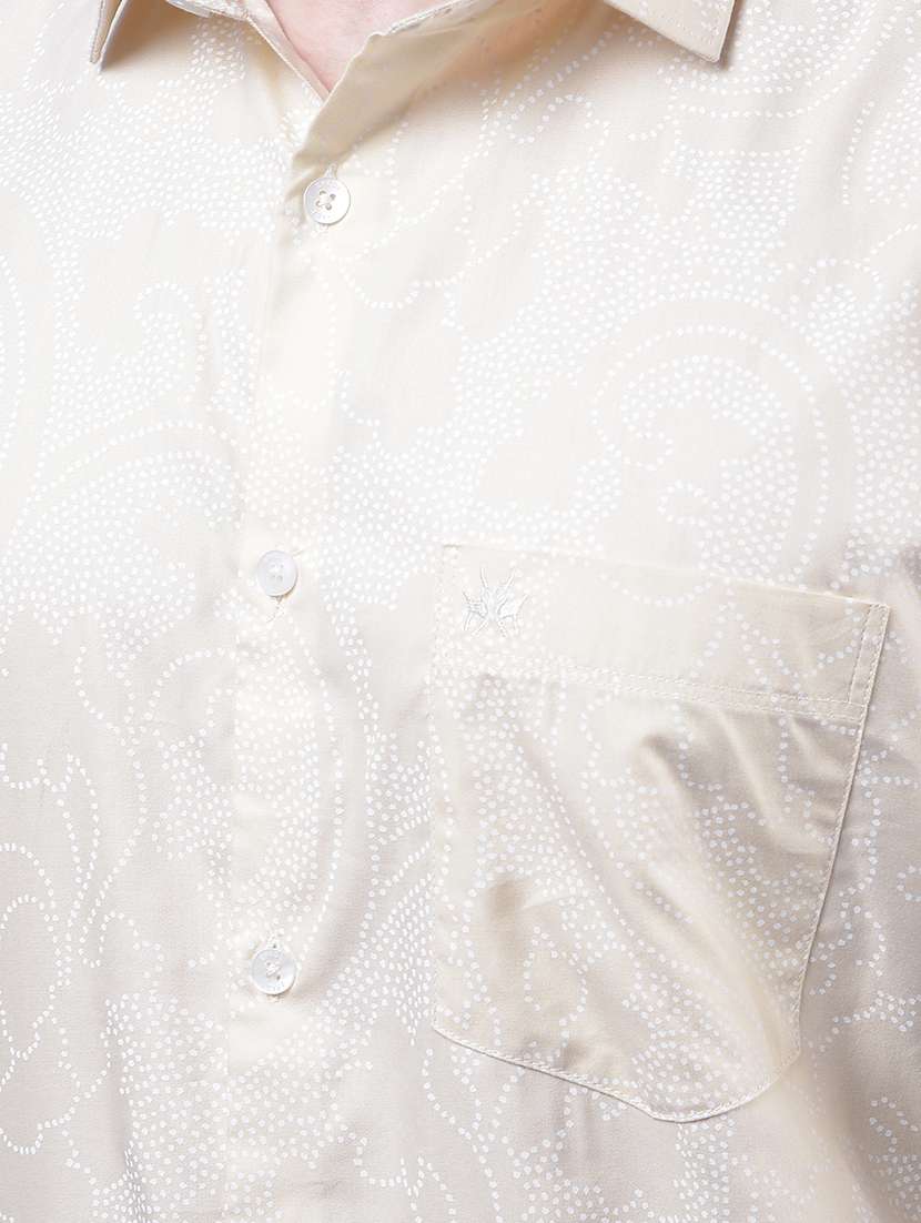 men printed long sleeve slim fit casual shirt - 21984815 -  Standard Image - 5