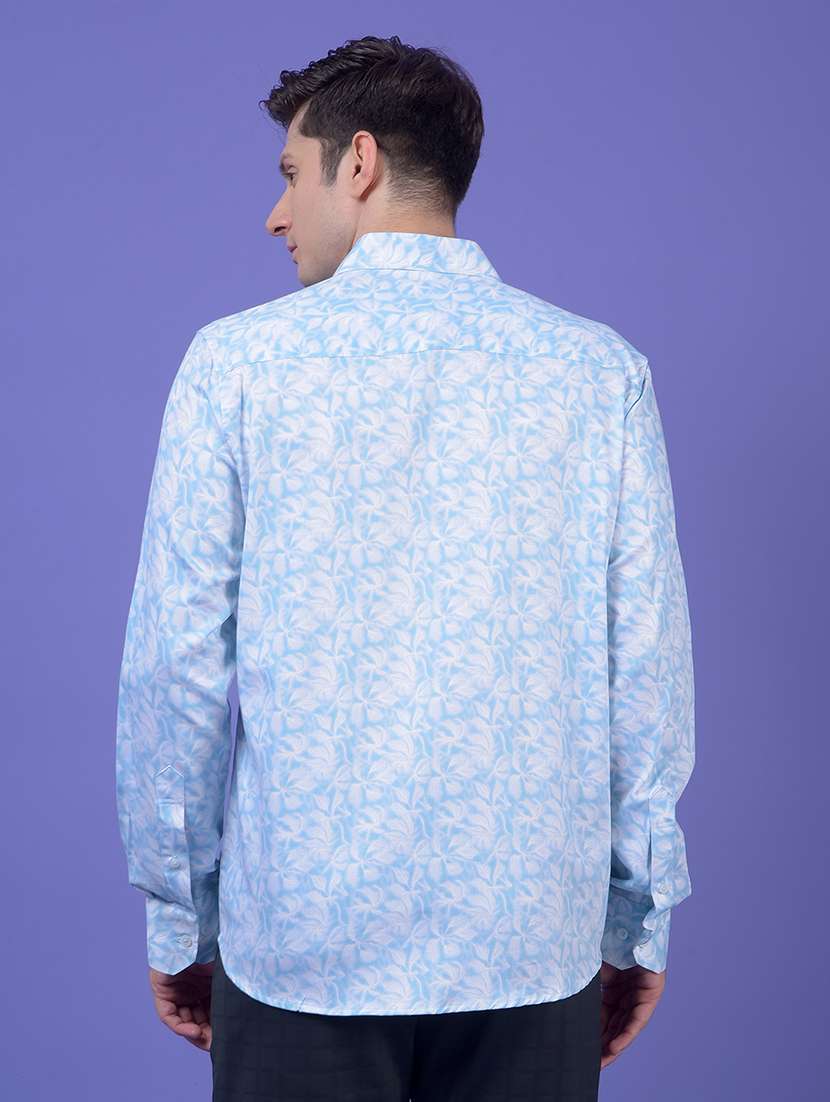 men printed long sleeve slim fit casual shirt - 21984818 -  Standard Image - 3