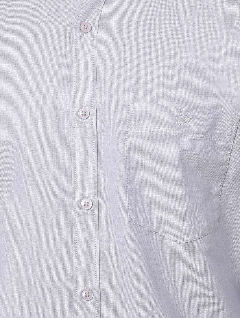 grey cotton casual shirt - 21984837 -  Standard Image - 5