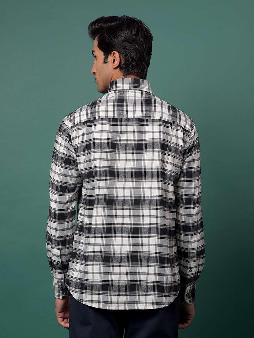 men checkered long sleeve regular fit casual shirt - 21984844 -  Standard Image - 3