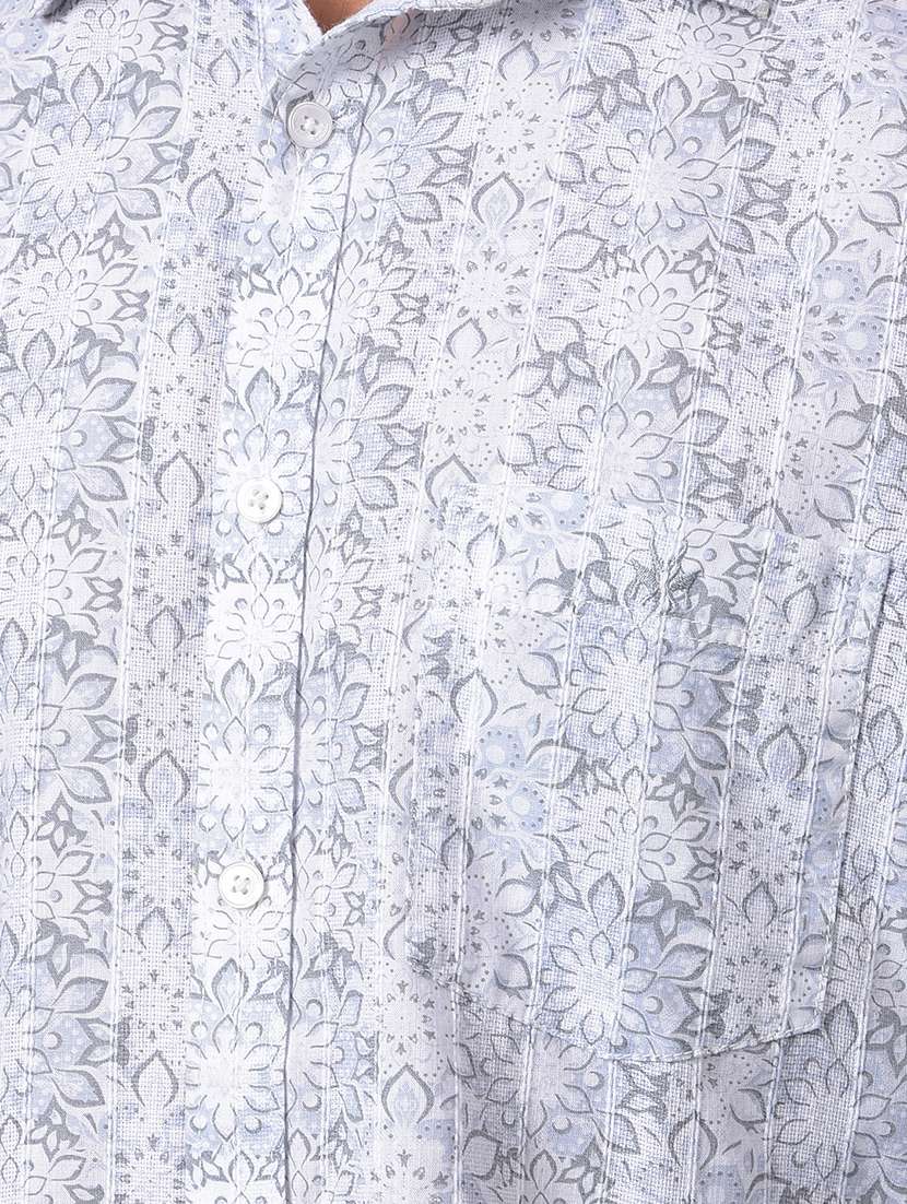 grey cotton blend casual shirt - 21984861 -  Standard Image - 5