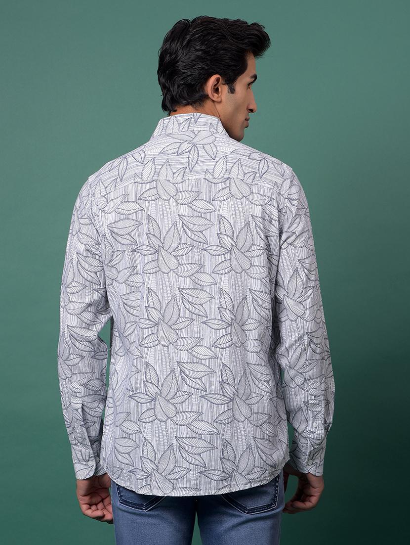 grey cotton blend casual shirt - 21984866 - Standard Image - 3