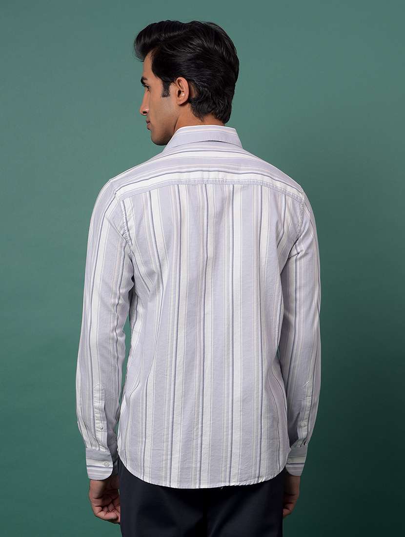 purple cotton casual shirt - 21984870 -  Standard Image - 3