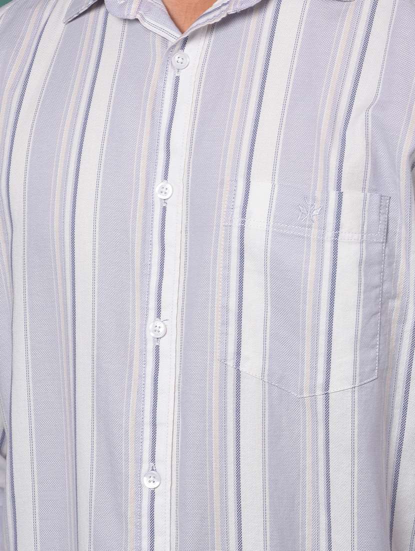 purple cotton casual shirt - 21984870 -  Standard Image - 5