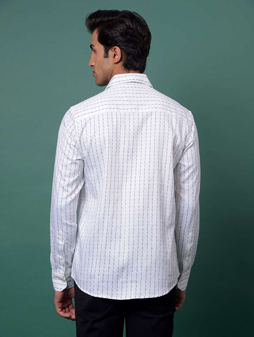 men printed long sleeve slim fit casual shirt - 21984948 -  Standard Image - 3