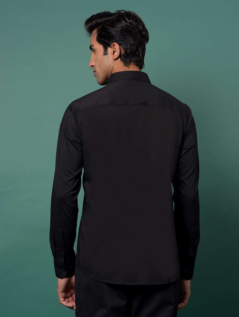 men solid long sleeve collared shirt - 21984957 -  Standard Image - 3