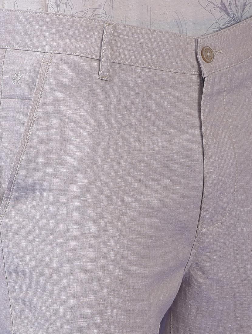 men solid mid rise slim fit chinos - 21985003 - Standard Image - 5