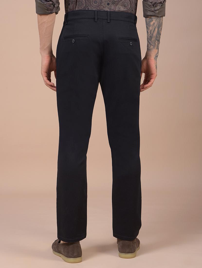 men solid mid rise straight fit chinos - 21985010 - Standard Image - 3