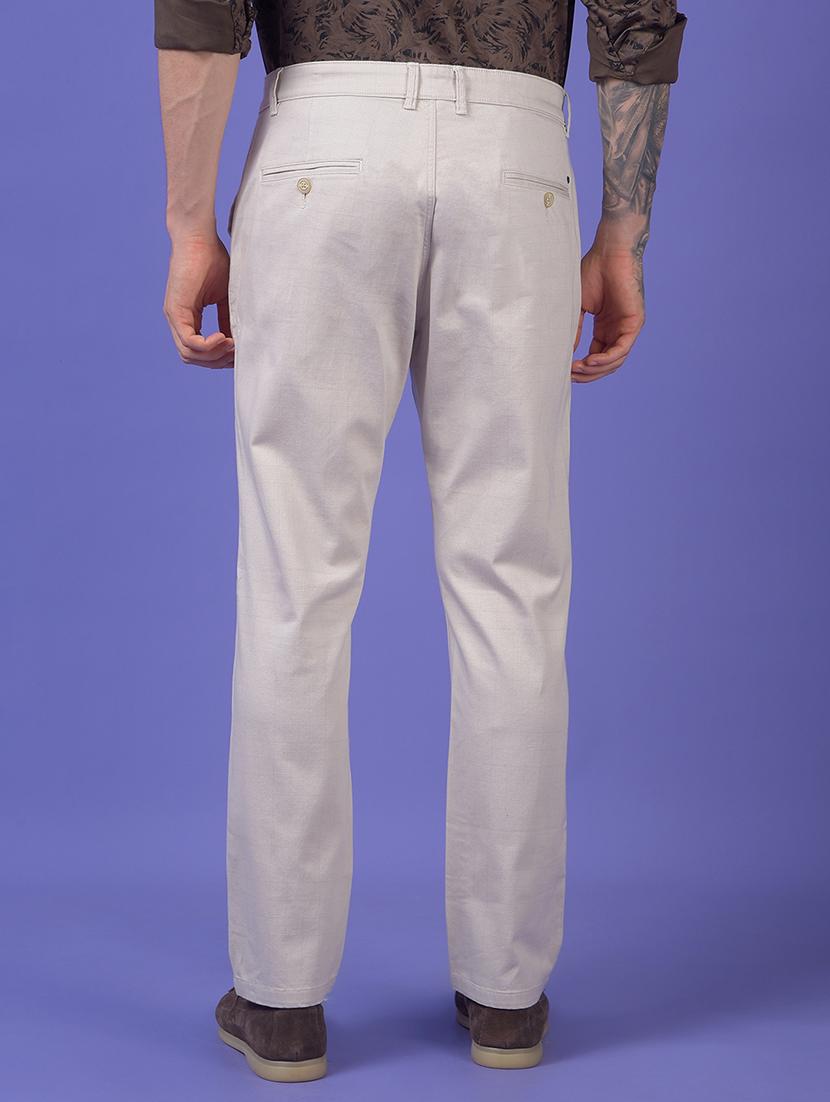 men solid mid rise slim fit chinos - 21985028 - Standard Image - 3