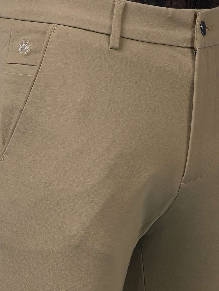 men solid mid rise slim fit chinos  - 21985034 -  Standard Image - 5