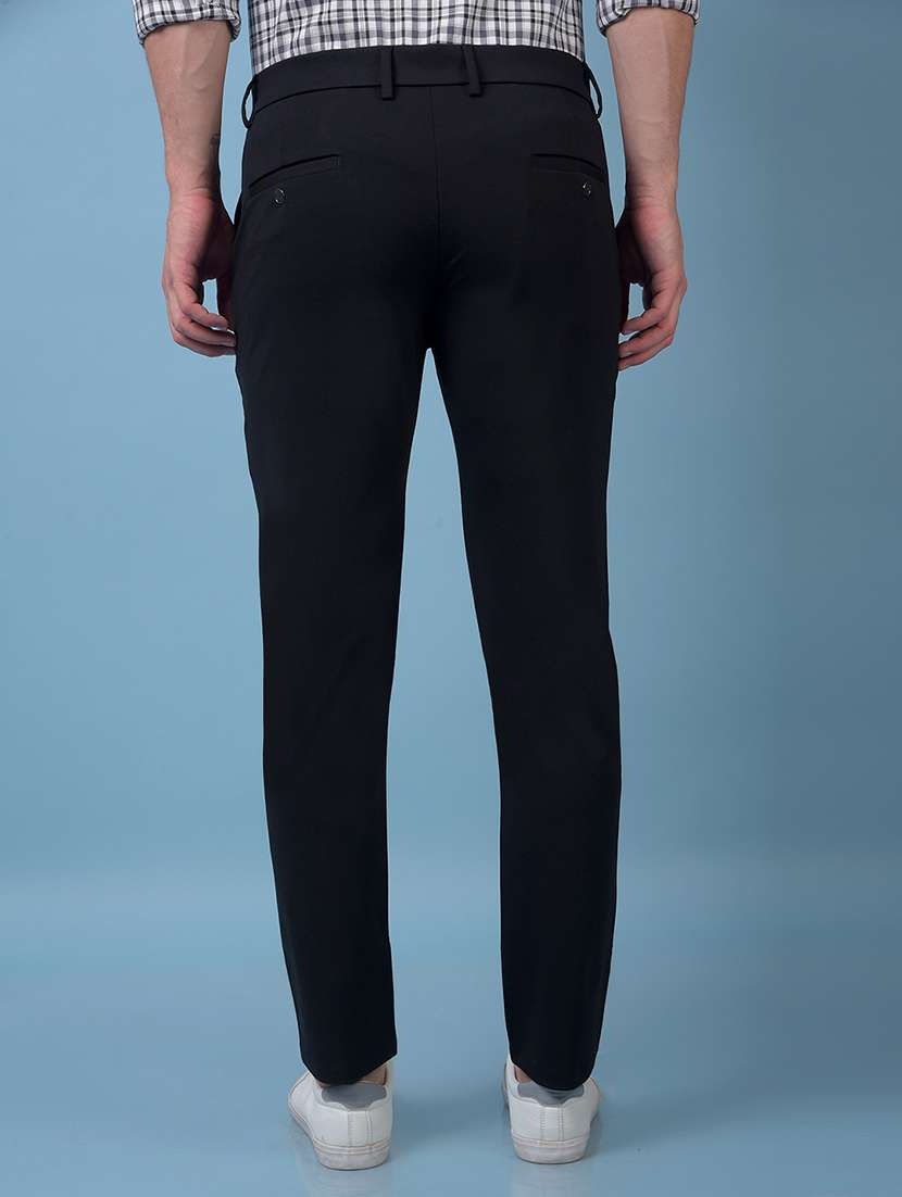 men solid mid rise slim fit chinos  - 21985036 -  Standard Image - 3