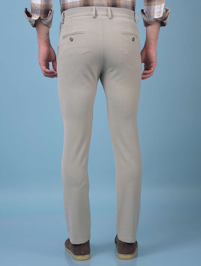 men solid mid rise slim fit chinos  - 21985037 -  Standard Image - 3