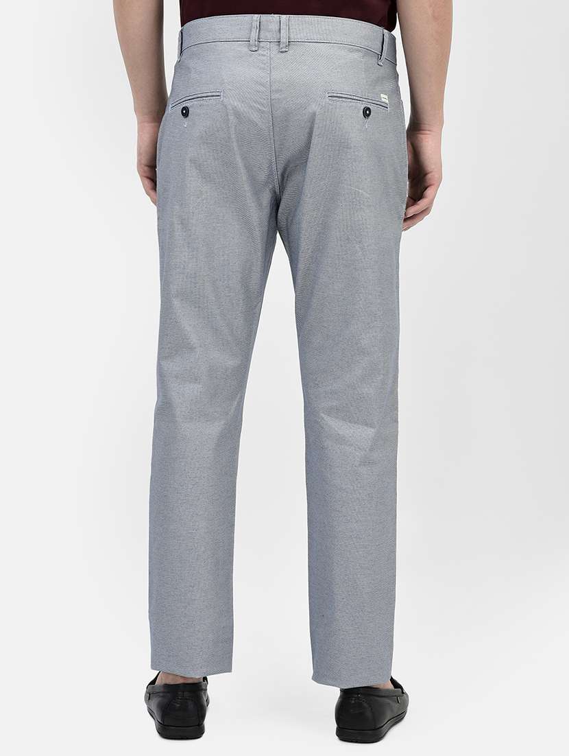 men solid mid rise straight fit chinos - 21985062 - Standard Image - 3