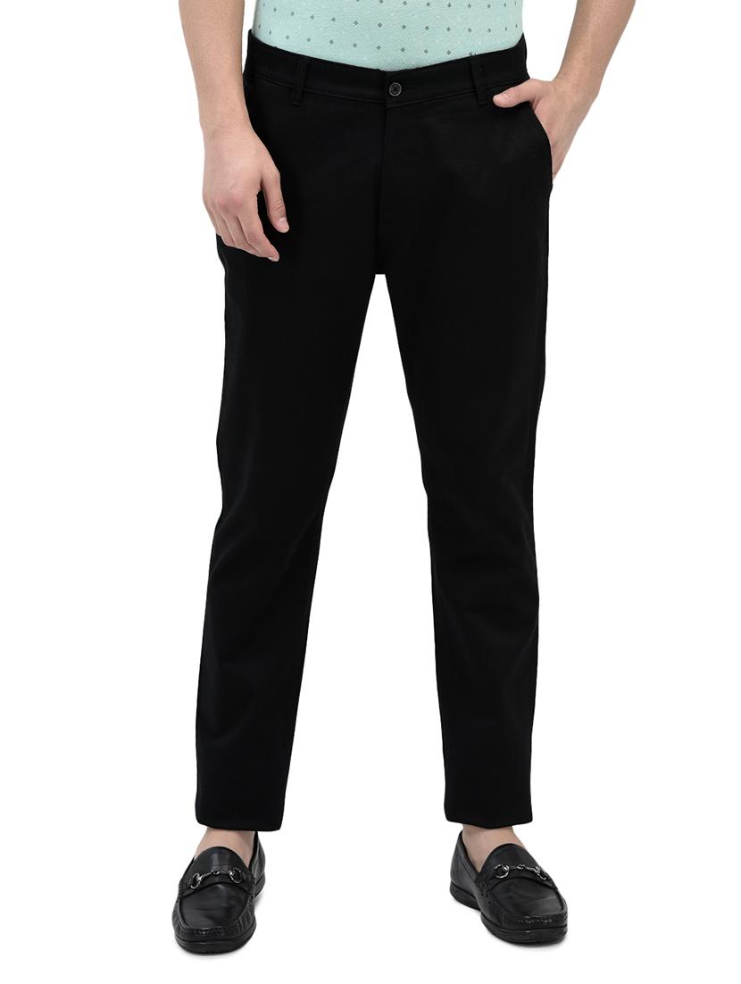 men solid mid rise slim fit chinos 