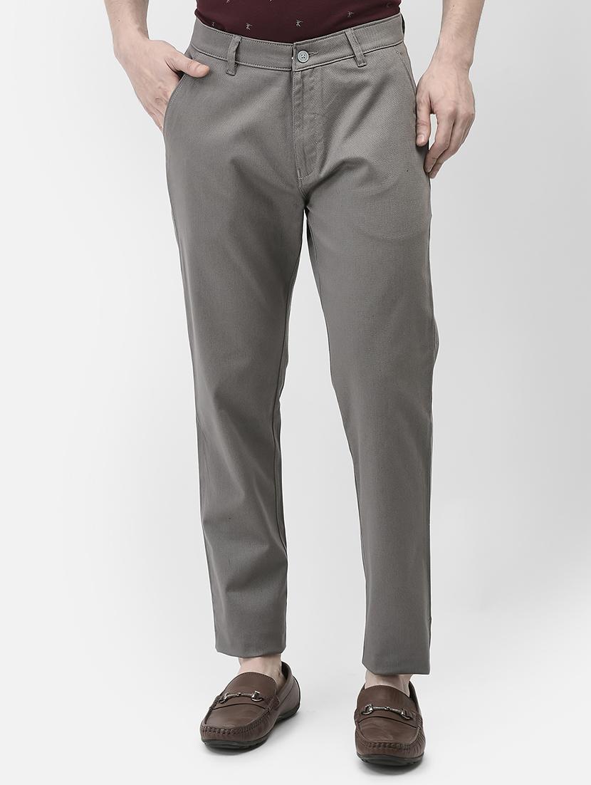 men solid mid rise straight fit chinos - 21985075 - Zoom Image - 0