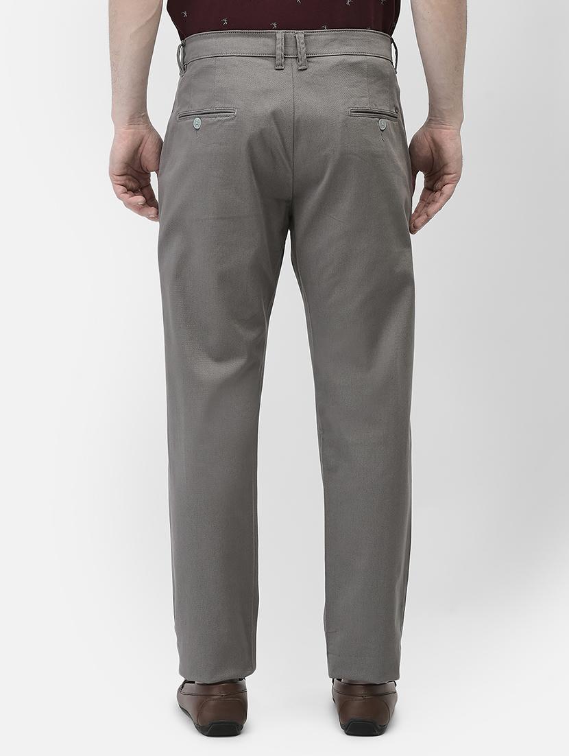men solid mid rise straight fit chinos - 21985075 - Standard Image - 3
