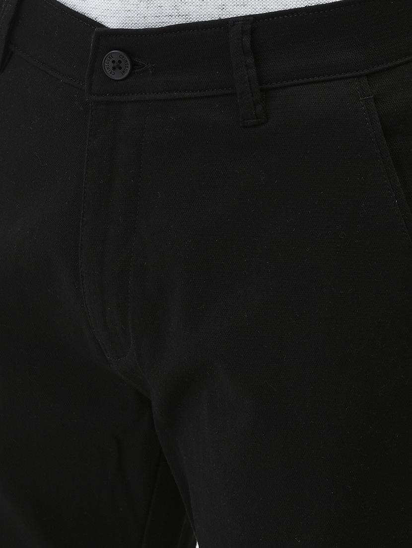 men solid mid rise straight fit chinos - 21985076 - Standard Image - 5