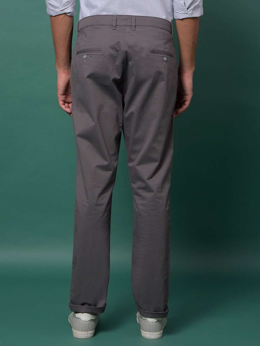 men solid mid rise slim fit chinos  - 21985086 -  Standard Image - 3